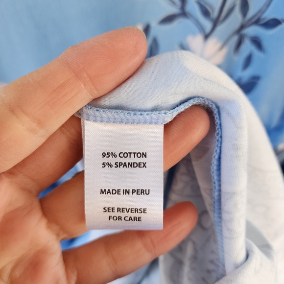 Spartina 449 Floral Blue Maxi Dress Size L - Picture 10 of 15